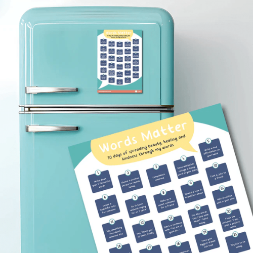 Words Matter - Magnetic Fridge Calendar