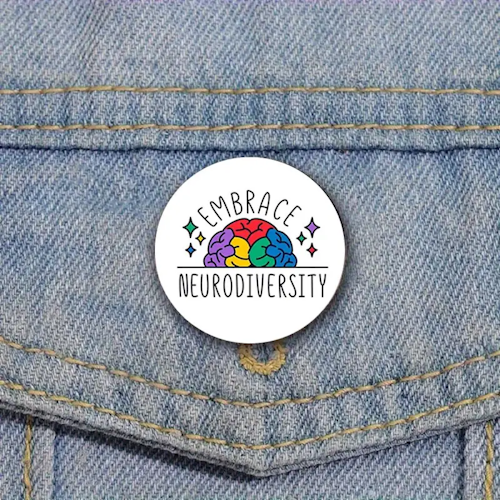 Lapel Pin (Embrace Neurodiversity)