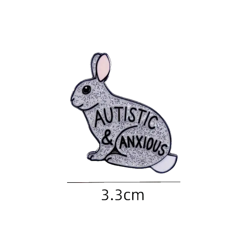 Lapel Pin (Autistic and Anxious)