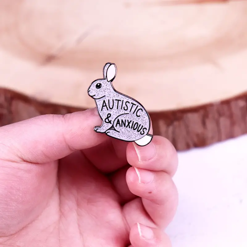 Lapel Pin (Autistic and Anxious)