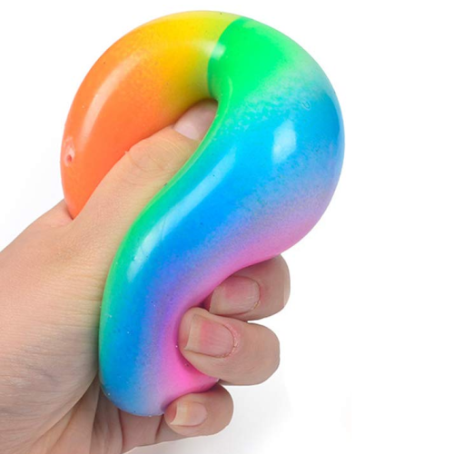 Large Rainbow Squeeze Ball