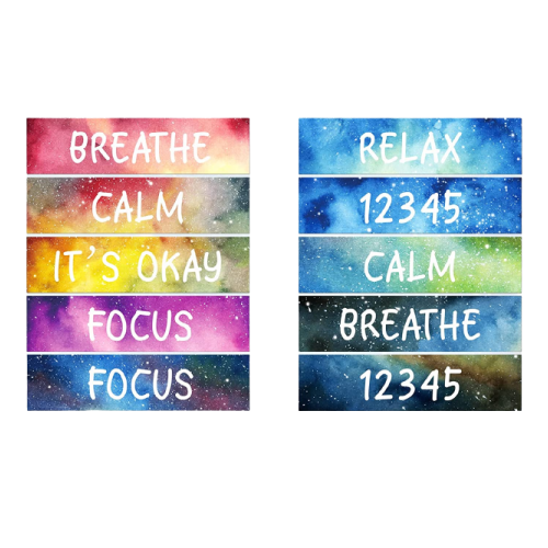 Sensory Textured Slogan Stickers (pack of 5)