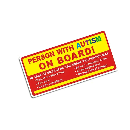 Car Safety Sticker